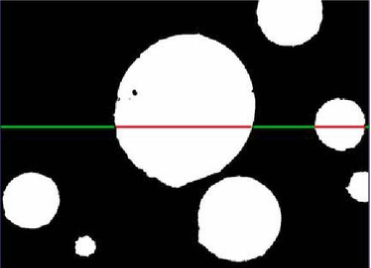 光学显微镜下的孔洞和裂痕